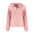 Norway 1963 Rosa Cotton Women Sweatshirt with Zip and Pockets