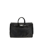 Brunello Cucinelli Black Calf Leather Bos Taurus Luggage And Travel