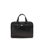 Brunello Cucinelli Black Calf Leather Bos Taurus Handbag