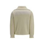 Moncler Grenoble Beige Wool Oves Aries Cardigan