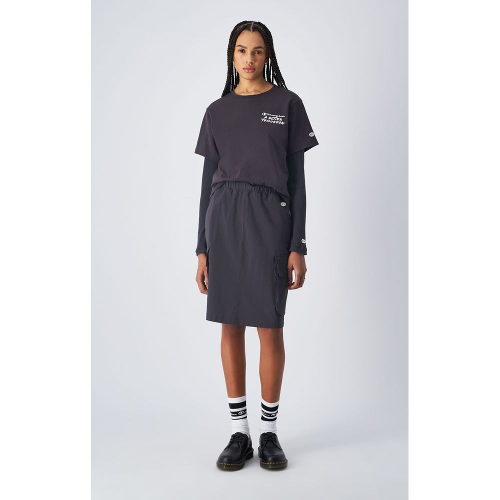 Champion Black Polyamide Midi Skirt