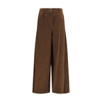 Brunello Cucinelli Brown Cotton Casual Pants