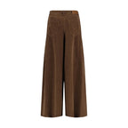 Brunello Cucinelli Brown Cotton Casual Pants