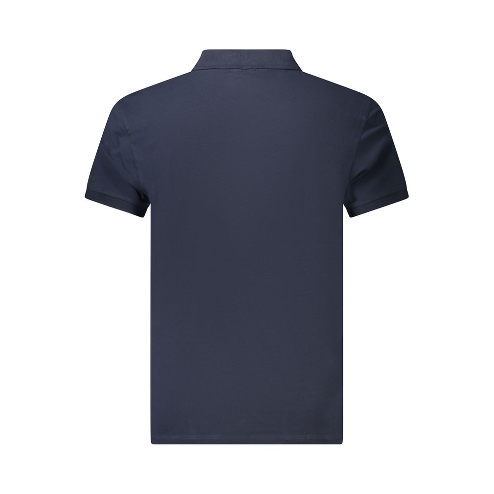 Iceberg Blue Cotton Mens Polo Shirt