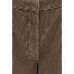 The Row Brown Cotton Casual Pants