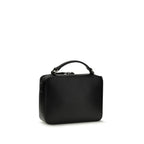 Prada Black Calf Leather Bos Taurus Shoulder Bag