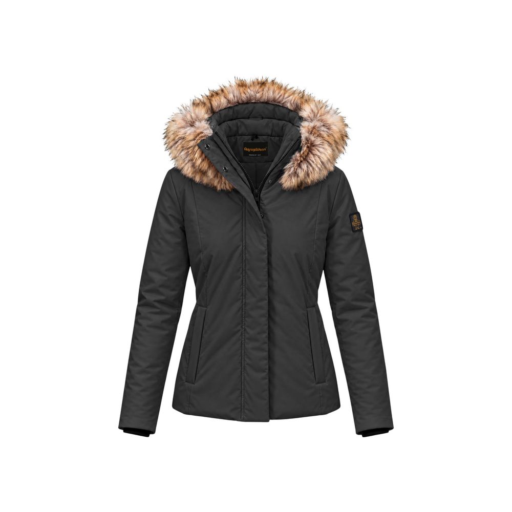 Refrigiwear Black Polyester Full-Length Jacket