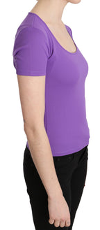 GF Ferre Purple 100% Polyester Short Sleeve Top  Blouse