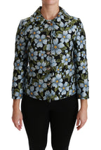 Dolce & Gabbana Multicolor Floral Blazer Coat Polyester Jacket