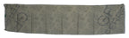 GF Ferre Green Wool Viscose Foulard Patterned Branded Scarf