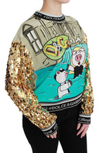 Dolce & Gabbana Year of the Pig Sequined Top  Sweater