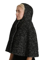 Dolce & Gabbana Gray Tweet Wool Kaftan Jacket Coat Top