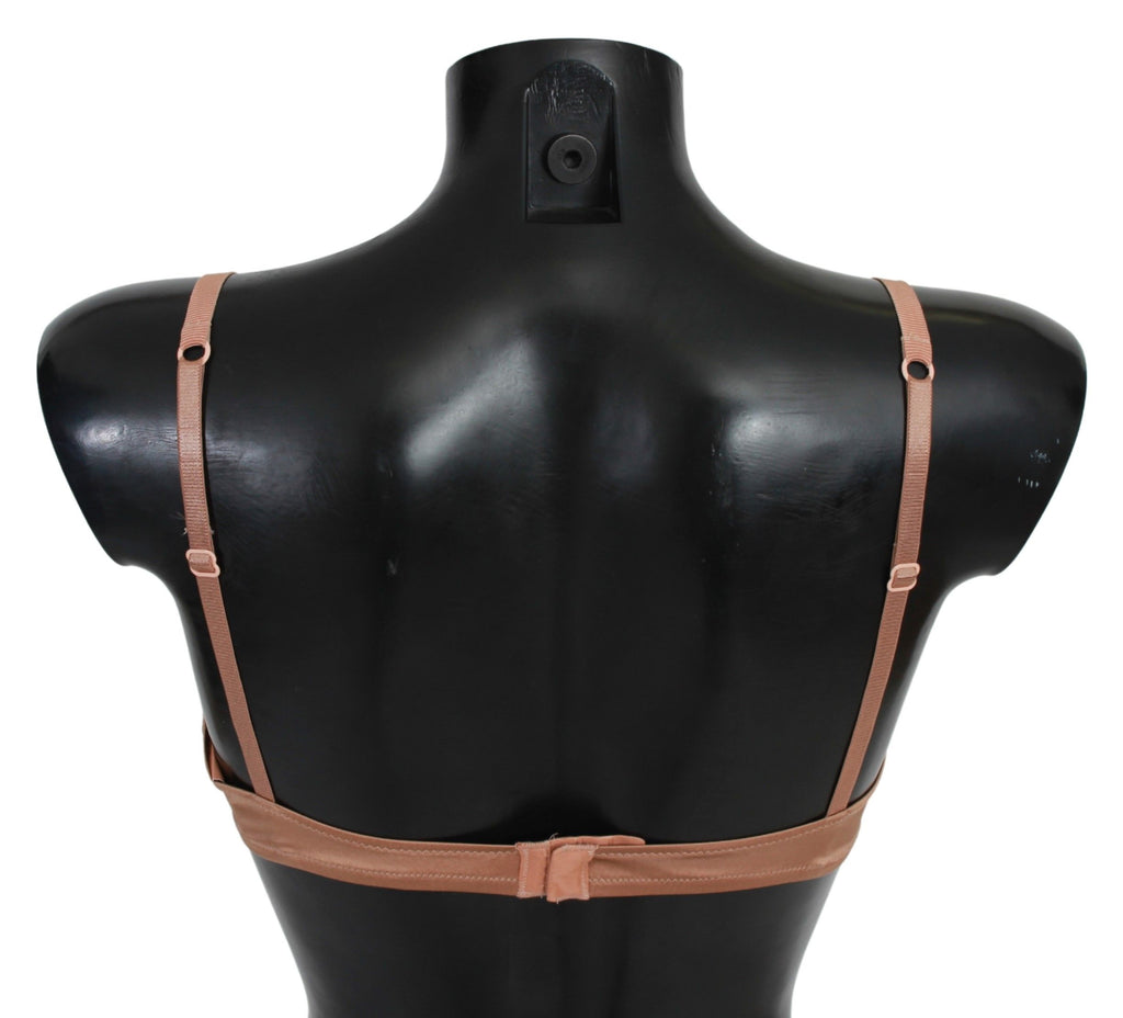 Ermanno Scervino Nude Lace Push Up Silk Underwear