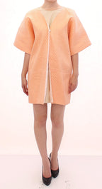 Andrea Incontri Pink Short Sleeves Jacket Coat
