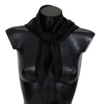 Missoni Black Wool Knit Unisex Neck Wrap Shawl Scarf