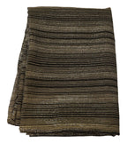 Dolce & Gabbana Metallic Gold Silk Stretch Shawl Wrap Scarf