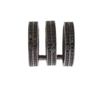Nialaya Black CZ Rhodium 925 Silver Ring