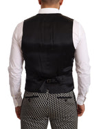 Dolce & Gabbana Black White Check 3 Piece Set MARTINI Suit