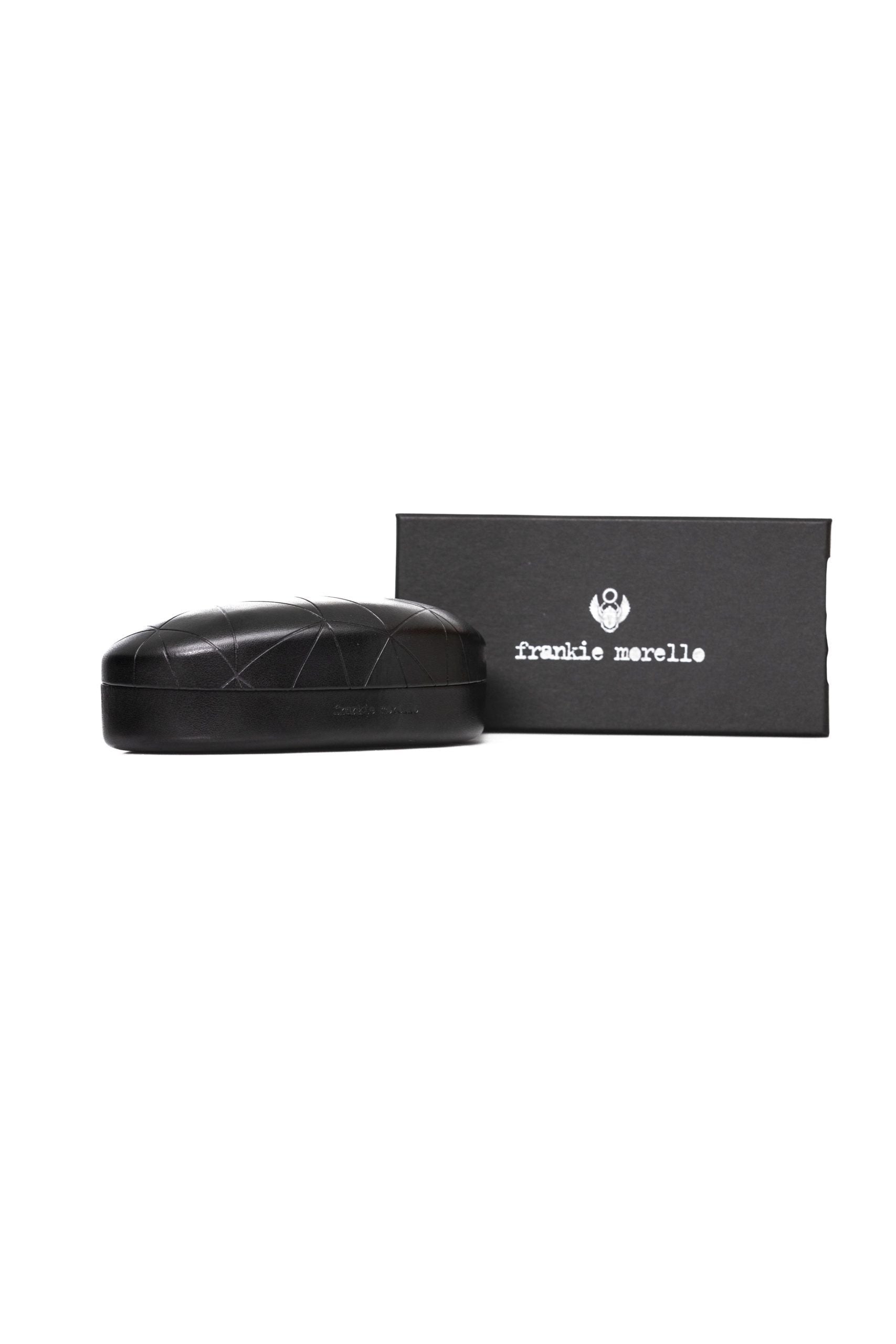 Frankie Morello Silver Metallic Fiber Men's Sunglass