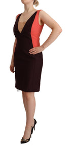 CO|TE Multicolor Polyester Sleeveless Sheath Knee Length Dress