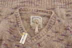 PINK MEMORIES Beige Wool Blend Knitted Oversize Sweater