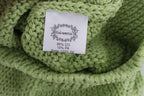 PINK MEMORIES Green Cotton Blend Knitted Sweater