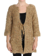 PINK MEMORIES Beige Wool Blend Cape Sweater