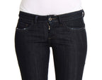 Costume National Blue Cotton Stretch Slim Fit Jeans
