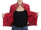 John Galliano Pink Mock Zip Cardigan Sweatshirt Sweater