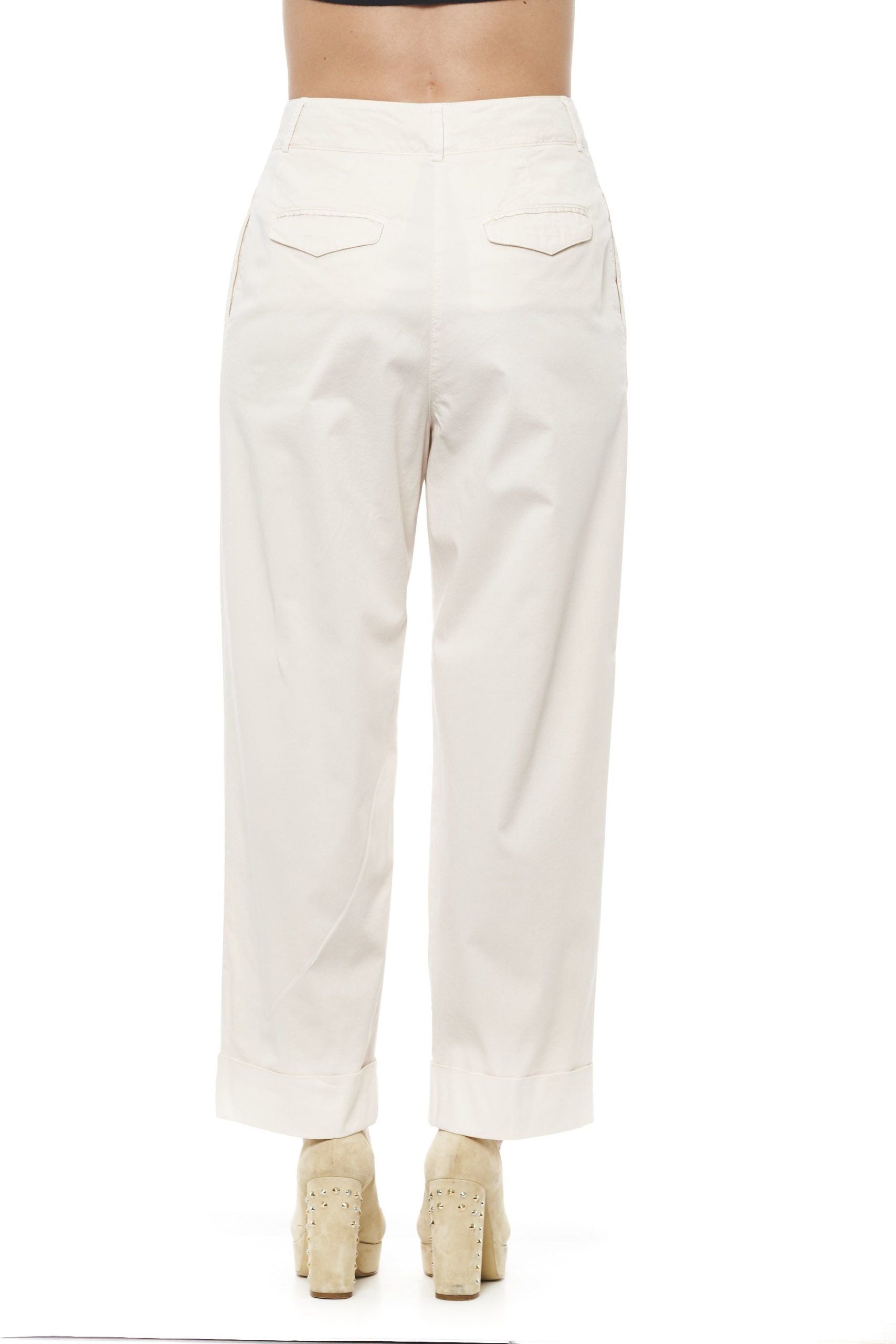 Peserico Beige Cotton Jeans & Pants