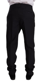 Dolce & Gabbana Blue GOLD Wool Single Breasted 2 Piece Suit