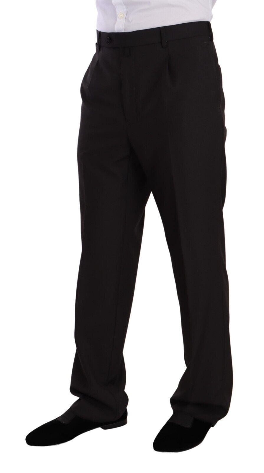 Domenico Tagliente Gray Polyester Single Breasted Formal Suit