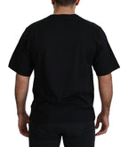 Dolce & Gabbana Black Gold STAR Crown DG Cotton Crewneck T-shirt