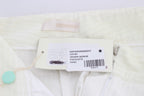 Ermanno Scervino White Striped Straight Fit Pants
