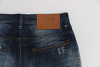 Acht Blue Wash Cotton Denim Regular Fit Jeans