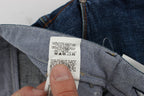 Acht Blue Wash Cotton Baggy Loose Fit Jeans