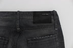Acht Gray Cotton Regular Low Fit Jeans