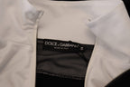 Dolce & Gabbana Black Polyester Hooded Full Zip Jacket
