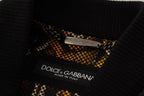 Dolce & Gabbana Brown Feather Full Zip Blouson Jacket