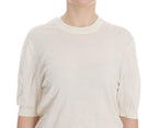 Dolce & Gabbana White 100% Cashmere Sweater