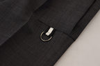 Dolce & Gabbana Gray Checked Cargo Trousers Stretch Pants