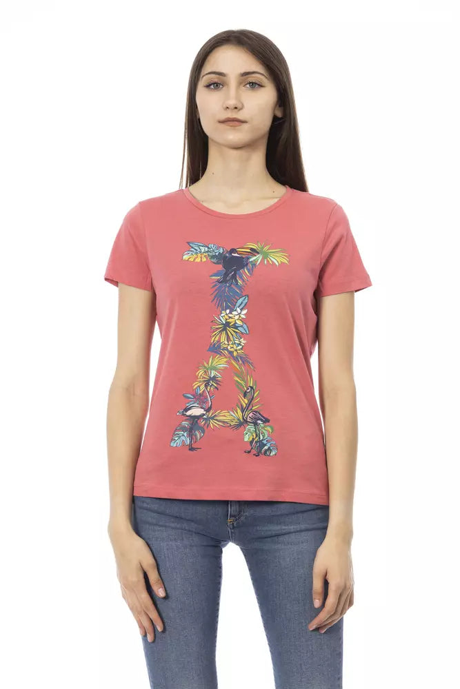 Trussardi Action Fuchsia Cotton Tops & T-Shirt