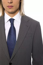 Billionaire Italian Couture Gray Wool Men's Blazer