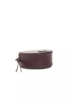 Pompei Donatella Burgundy Leather Crossbody Bag
