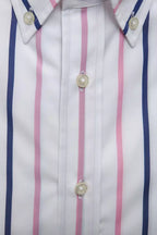 Robert Friedman White Cotton Men's Shirt