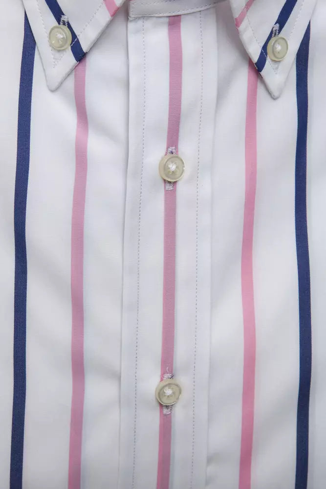 Robert Friedman White Cotton Men's Shirt