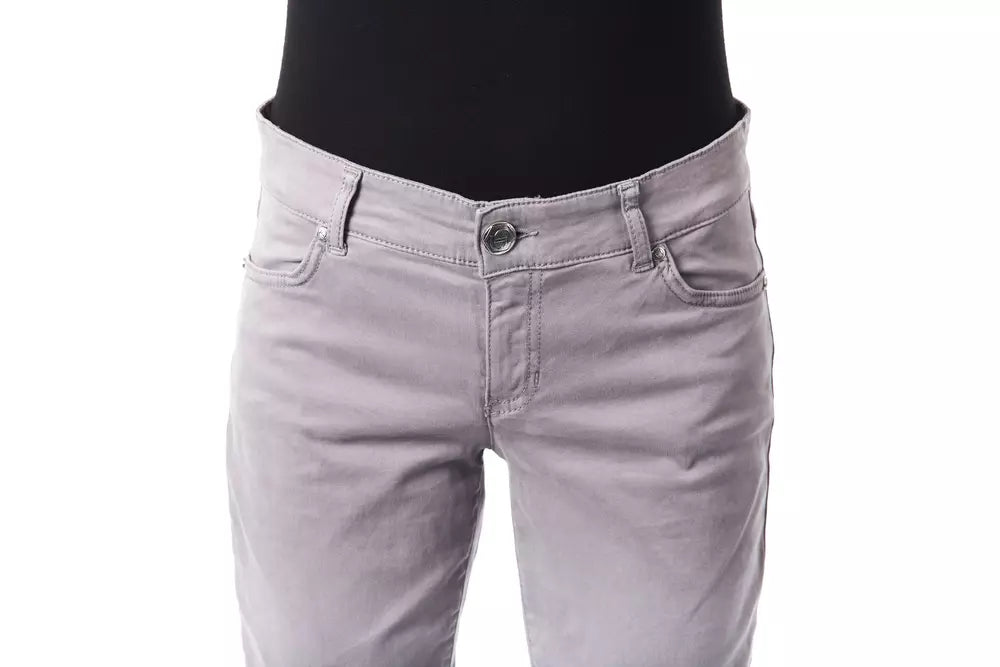 BYBLOS Gray Cotton Women's Pant