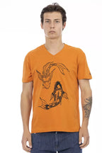 Trussardi Action Orange Cotton Men's T-Shirt
