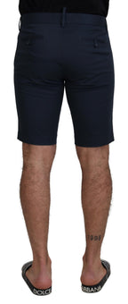 Dolce & Gabbana Blue Bermuda Low Waist Men Shorts