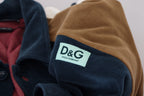 Dolce & Gabbana Multicolor Cotton Collared Pullover Sweater